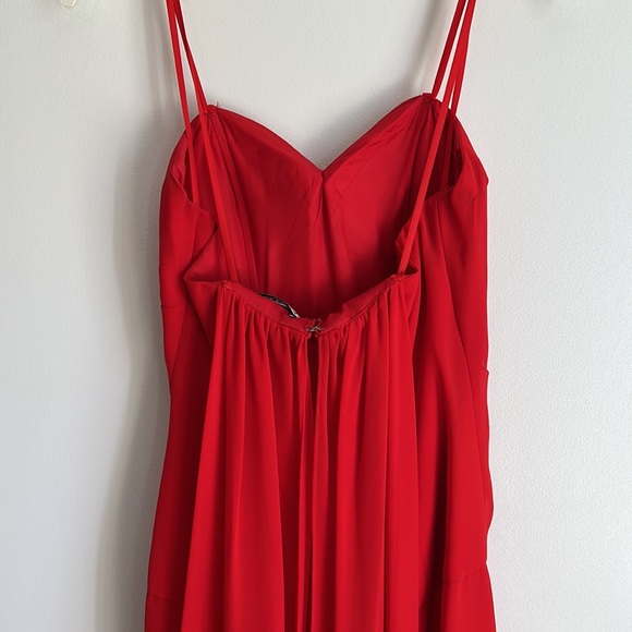 ❤️ Faviana Couture Red Strapless Prom Dress Size 4 - Picture 7 of 17